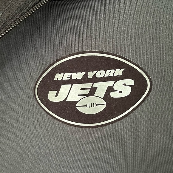 Men's Antigua Charcoal New York Jets Full-Zip Hoodie Large New Activewear - Picture 4 of 14